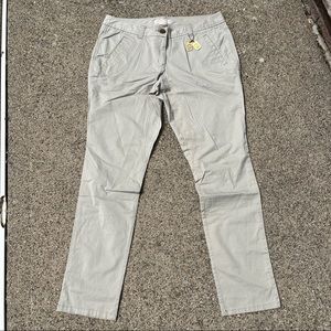 Michael Kors womens khaki pants 12 Worn Once Exc Cond.  Gold Tags Cotton Spandex